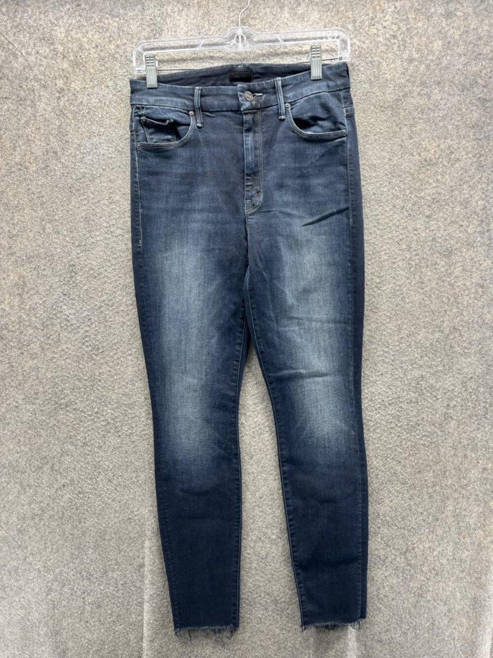 Mother Jeans Womens 27 Blue Medium Wash Slim Skinny Distressed Denim Pants